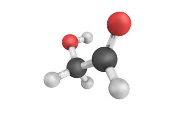 Glycolaldehyde, the smallest possible molecule that contains bot