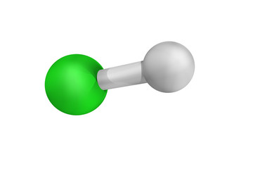Hydrochloric acid, used in the chemical industry as a chemical r
