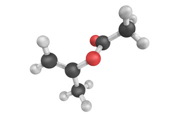 Isopropenyl acetate, an organic compound, which is the acetate e