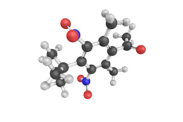 Ketone moschus, a light yellow crystalline solid. Insoluble in w