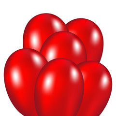 Red festive balloons