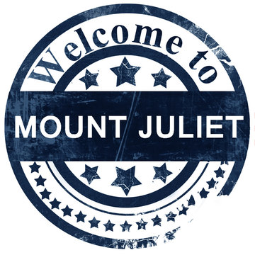 Mount Juliet Stamp On White Background