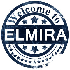 elmira stamp on white background