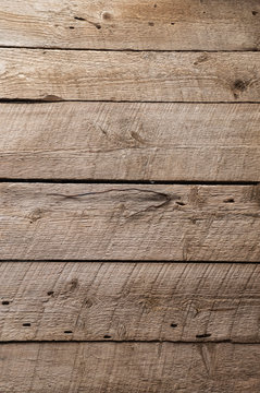 Rough wooden boards in a barn - Horizontal