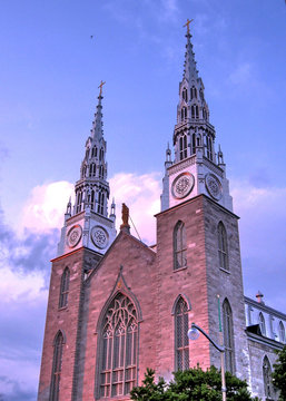 Ottawa Notre Dame Basilica towers May 2008