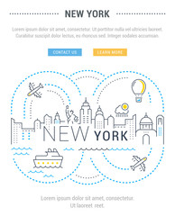 Website Banner and Landing Page New York
