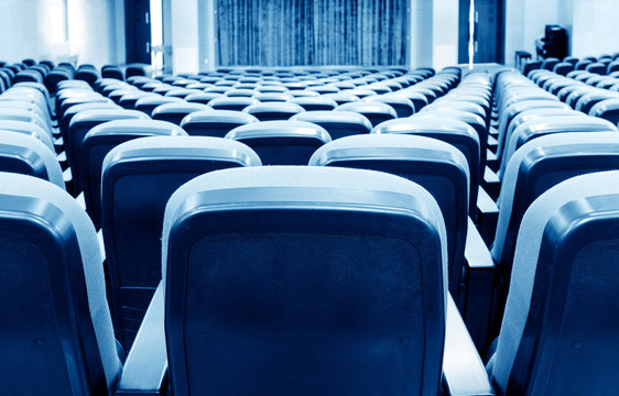 A neatly arranged cinema seat