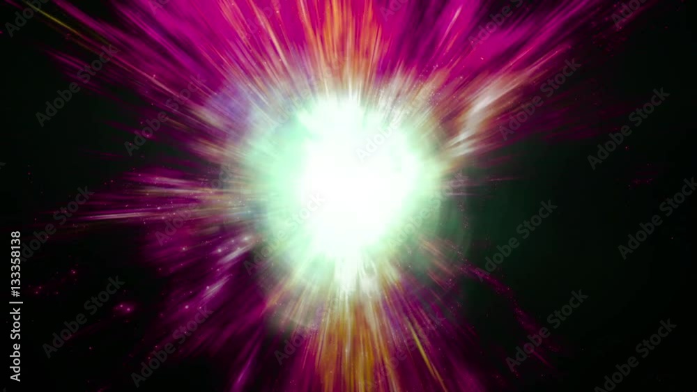 Canvas Prints Space 2207: Traveling through a wormhole in deep space (Loop).