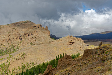 mountainous landscapes Tenerife Spain Canary Islands