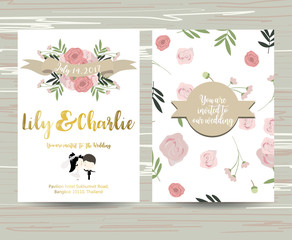 Wedding template collection for banners,Flyers,Placards with bou