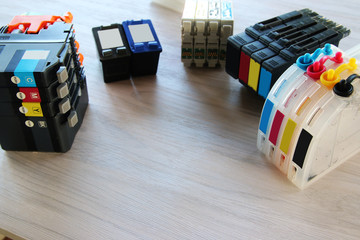 Naklejka premium Ink cartridges