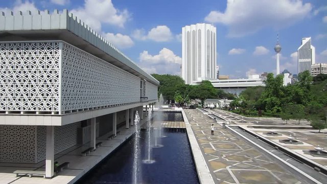 The National Mosque of Malaysia, Kuala Lumpur (Masjid Negara), circa January 2017