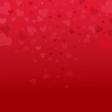 valentine red hearts background