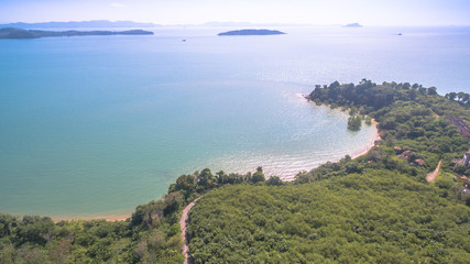 aerial photography at Ao Po  the gateway to spectacular Phang Nga bay could no be more perfectly located