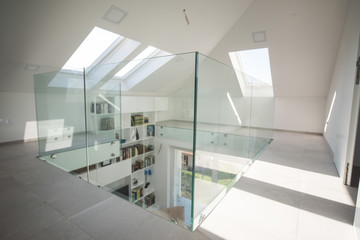 New white modern interior house inside