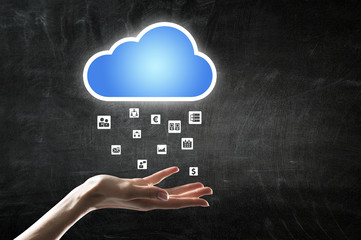 Network of remote service . Mixed media