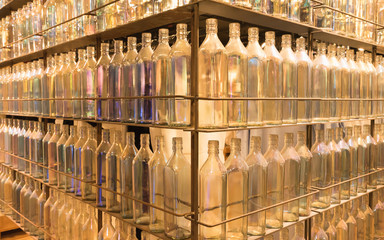 Many Bottle on Shelf
