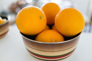 Orange on the table
