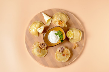 Dumplings with different fillings