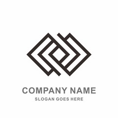 Geometric Infinity Square Pattern Morocco Interior Ornament Decoration Business Company Stock Vector Logo Design Template 