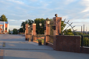Fototapeta na wymiar View of the embankment the Izhevsk