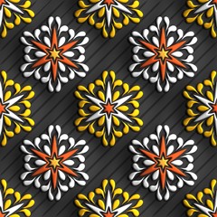 3D rendering of plastic background tile