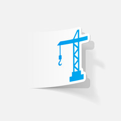 realistic design element: hoisting crane