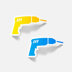 realistic design element: drill