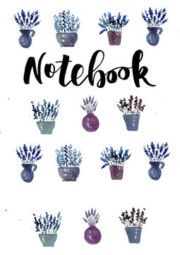 Watercolor set for poligraphy