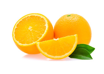 Fototapeta na wymiar Orange fruit on white background