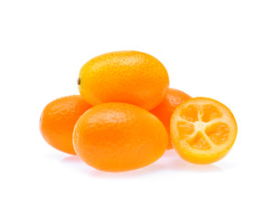 kumquat,cumquat fruit isolated on white background