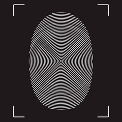 Stylized vector image of the fingerprint.