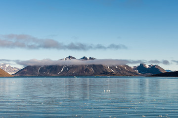 Arctic landscape in Svalbard, Spitsbergen