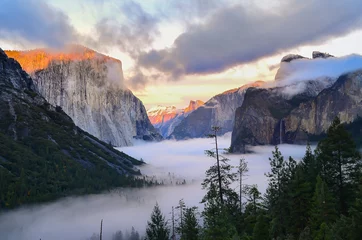Fotobehang Beautiful view of Yosemite © srongkrod