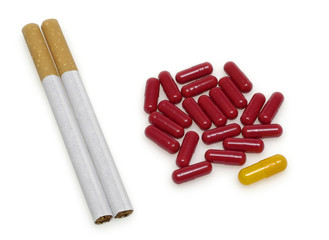 Pills and cigarettes