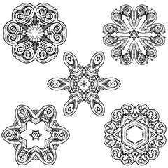 Calligraphic decorative elements