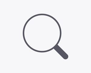 Loupe Icon - Minimal thin line design. Vector illustration