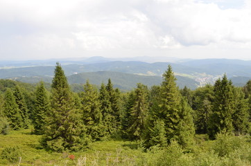 Widok z Jaworzyny Krynickiej/View from the Jaworzyna Krynicka mount, Lesser Poland, Poland