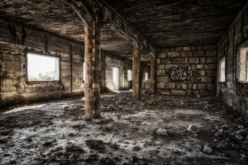 Fototapeta na wymiar altes Fabrikgebäude, Lost Place