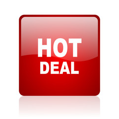 hot deal blue bubble icon