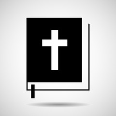 Obraz premium Bible icon isolated on white background. Religion symbol