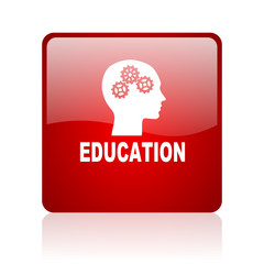 education blue bubble icon
