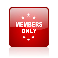 members only blue bubble icon
