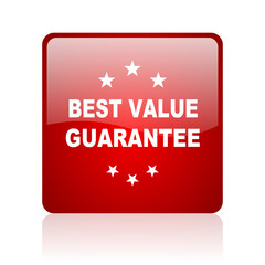 best value guarantee blue bubble icon