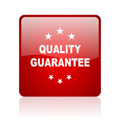 quality guarantee blue bubble icon