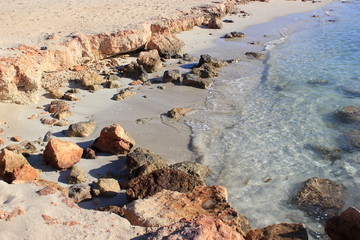 Blick auf einen Strand auf Zypern