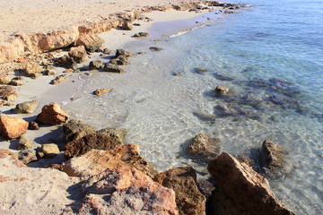 Fototapeta na wymiar Zypern: Detail eines Strandes am Meer