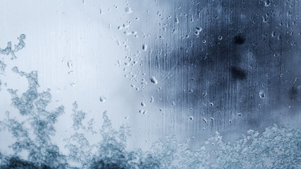 Frozen window, backround