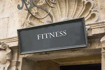 Schild 191 - Fitness