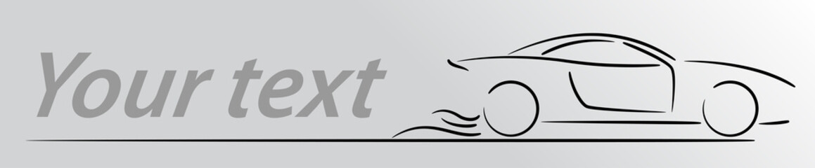 Car Logo Abstract Lines Vector. Vector illustration